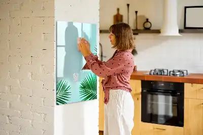 Tablă cu marker decor cu frunze exotice