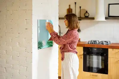Tablă cu marker decor cu frunze exotice
