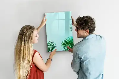 Tablă cu marker decor cu frunze exotice