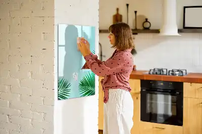 Tablă cu marker decor cu frunze exotice