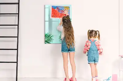 Tablă cu marker decor cu frunze exotice