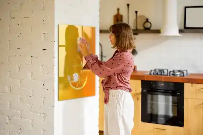 Tablă cu marker suc de portocale