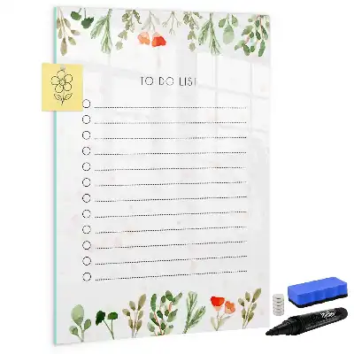 Tablă cu marker pentru lista de astăzi