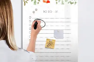 Tablă cu marker pentru lista de astăzi