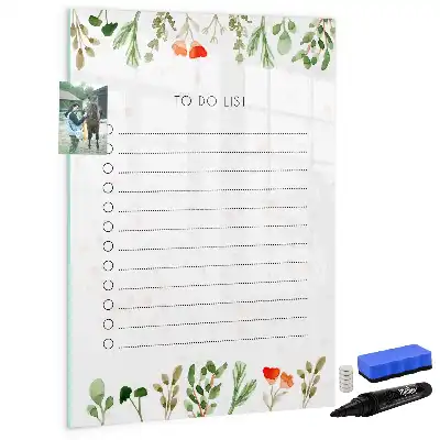 Tablă cu marker pentru lista de astăzi