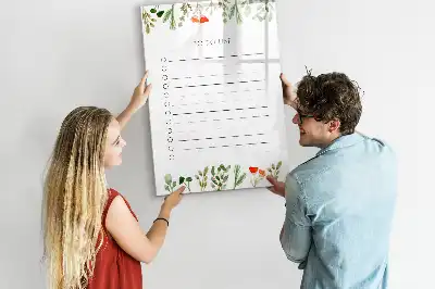Tablă cu marker pentru lista de astăzi