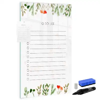 Tablă cu marker pentru lista de astăzi