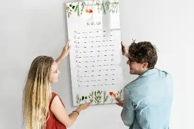Tablă cu marker pentru lista de astăzi