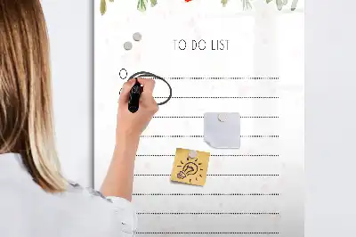 Tablă cu marker pentru lista de astăzi