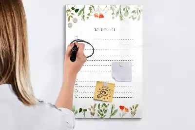 Tablă cu marker pentru lista de astăzi
