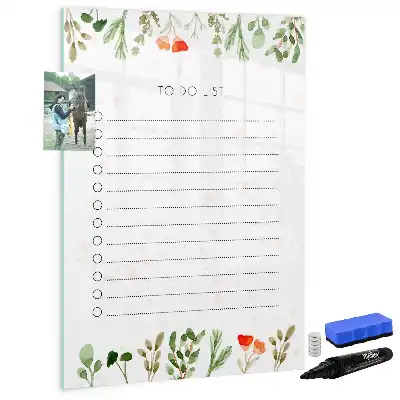 Tablă cu marker pentru lista de astăzi