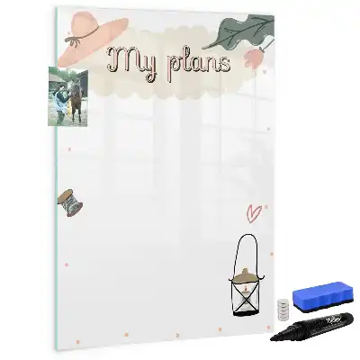 Tablă cu marker pentru organizarea planurilor mele