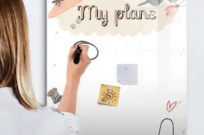 Tablă cu marker pentru organizarea planurilor mele