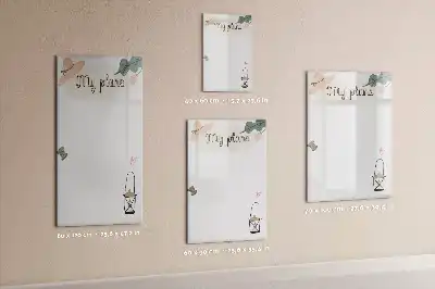 Tablă cu marker pentru organizarea planurilor mele