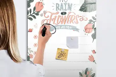 Tablă magnetică de scris listă decorativă
