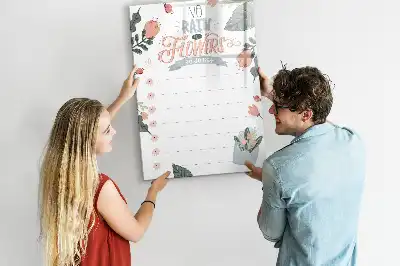 Tablă magnetică de scris listă decorativă