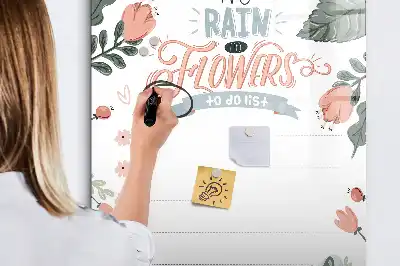Tablă magnetică de scris listă decorativă