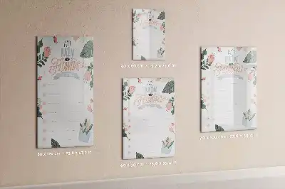 Tablă magnetică de scris listă decorativă