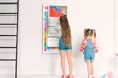 Tablă magnetică pentru scris planificator săptămânal de mese