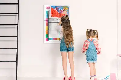 Tablă magnetică pentru scris planificator săptămânal de mese
