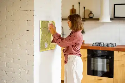 Tablă magnetică de scris cu model felii de lămâie