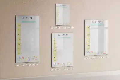 Tablă magnetică de scris planificator săptămânal de mese