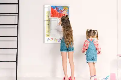 Tablă magnetică de scris planificator săptămânal de mese