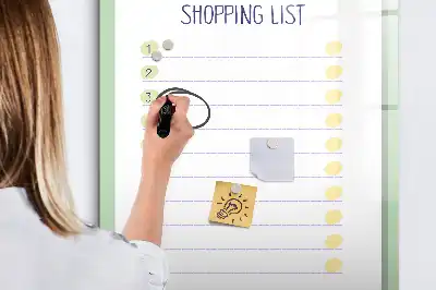 Tablă cu marker pentru listă de cumpărături