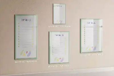 Tablă cu marker pentru listă de cumpărături