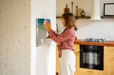 Tablă cu marker cu model marmură colorată