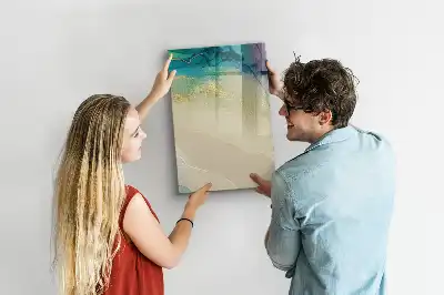 Tablă cu marker cu model marmură colorată