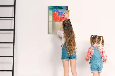 Tablă cu marker cu model marmură colorată