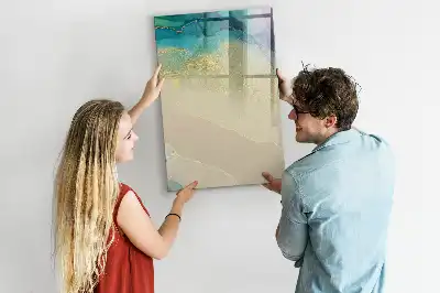 Tablă cu marker cu model marmură colorată