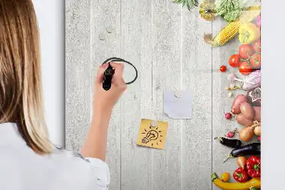 Tablă magnetică de scris cu model cu legume