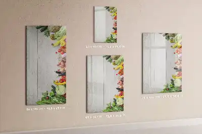 Tablă magnetică de scris cu model cu legume
