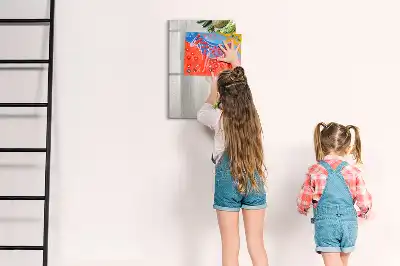 Tablă magnetică de scris cu model cu legume