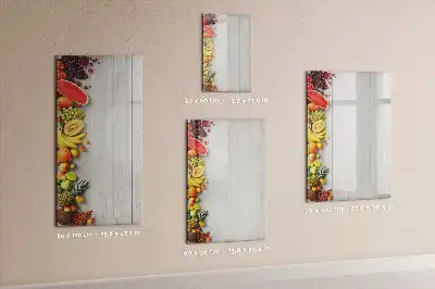Tablă cu marker legume pe lemn