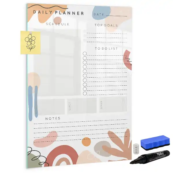 Tablă cu marker planificator zilnic