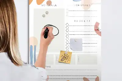 Tablă cu marker planificator zilnic