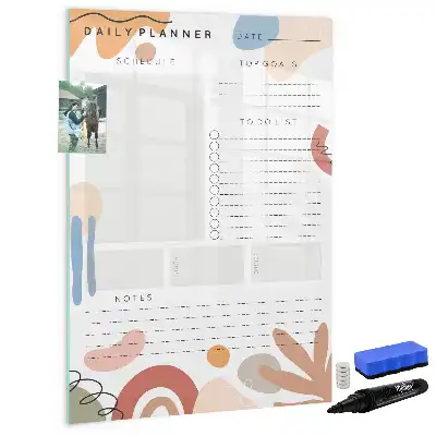 Tablă cu marker planificator zilnic