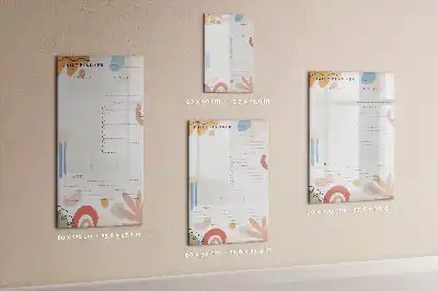 Tablă cu marker planificator zilnic