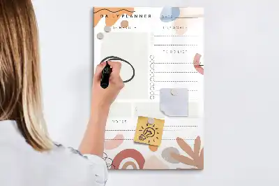 Tablă cu marker planificator zilnic