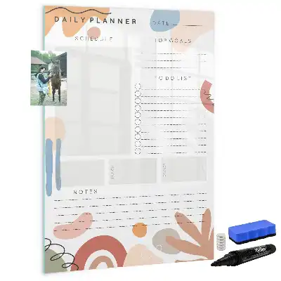 Tablă cu marker planificator zilnic