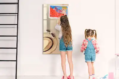 Banc de nisip cu tablă magnetică de scris