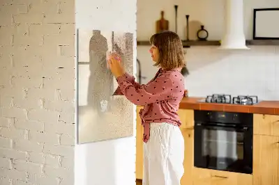 Tablă cu marker cu imprimeu umbra frunzelor de palmier