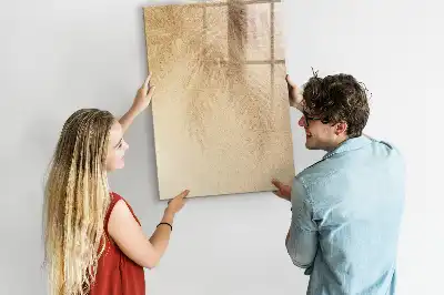 Tablă cu marker cu imprimeu umbra frunzelor de palmier