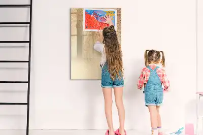Tablă cu marker cu imprimeu umbra frunzelor de palmier