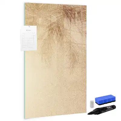 Tablă cu marker cu imprimeu umbra frunzelor de palmier