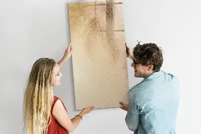 Tablă cu marker cu imprimeu umbra frunzelor de palmier