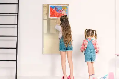 Tablă cu marker cu imprimeu umbra frunzelor de palmier
